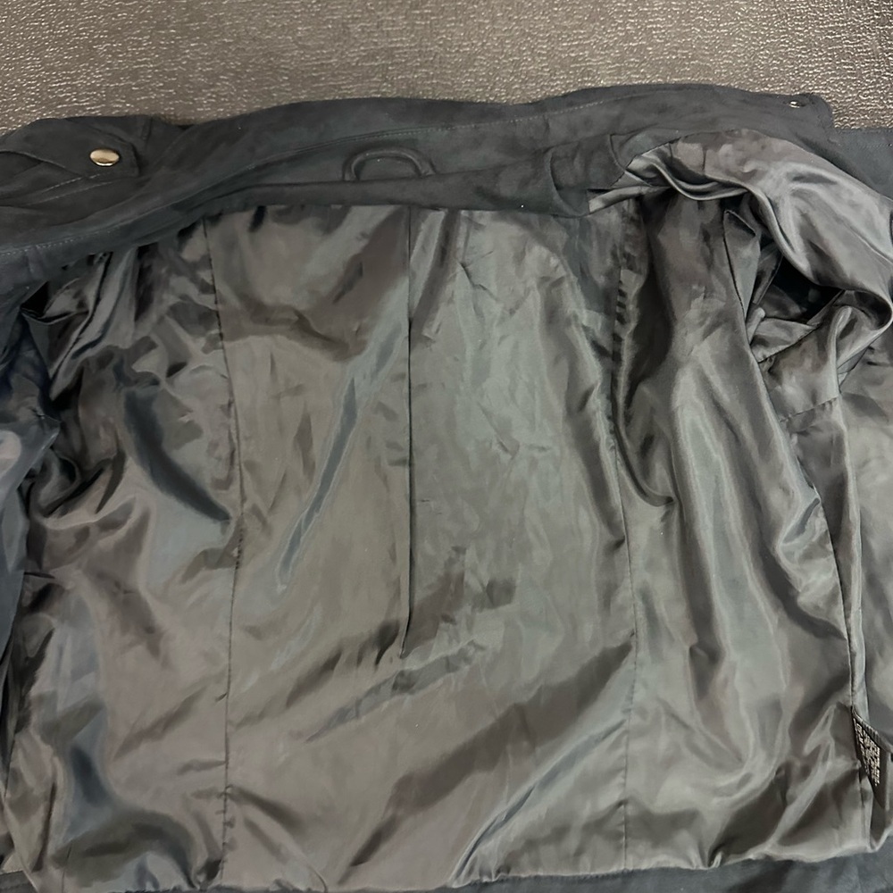 Blanc Noir Women's Charcoal Leather Jacket - Picture 12 of 13